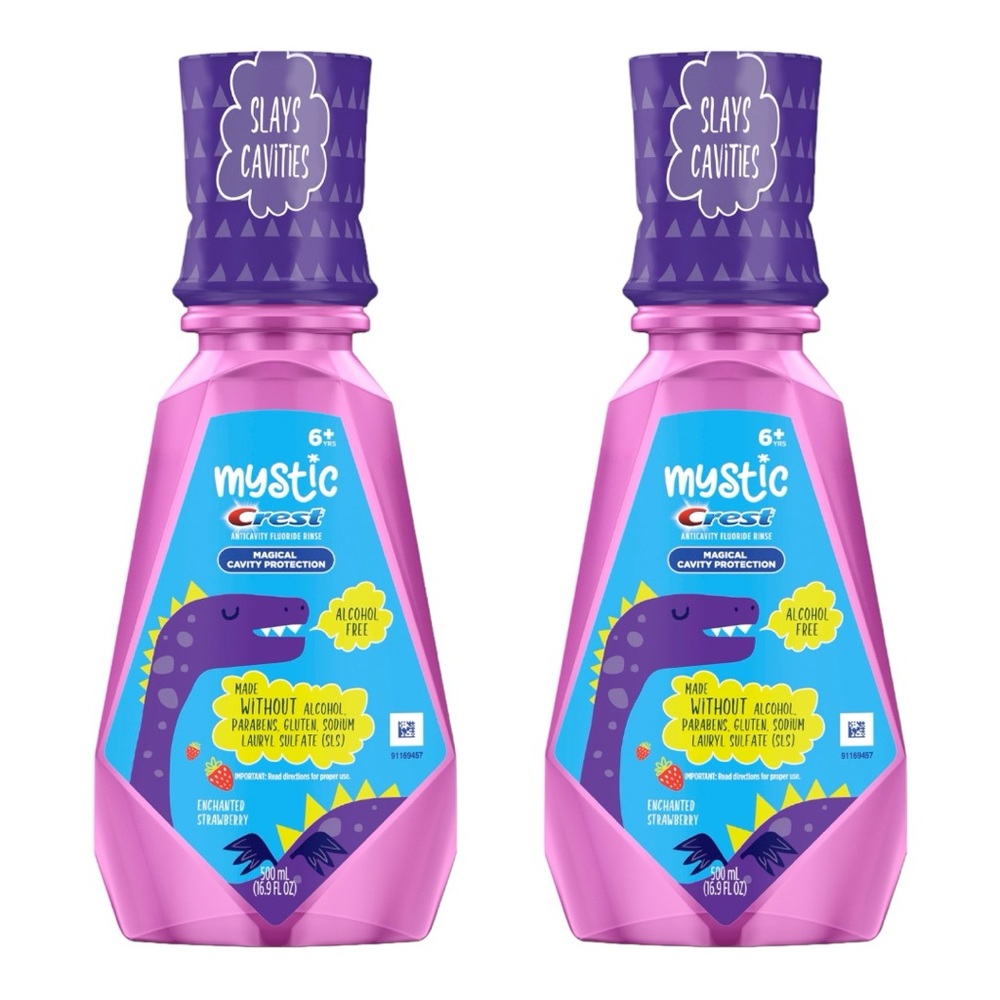 MYSTIC BY CREST KID'S MOUTHWASH ALCOHOL-FREE KIDS 6+ 500 ML X2